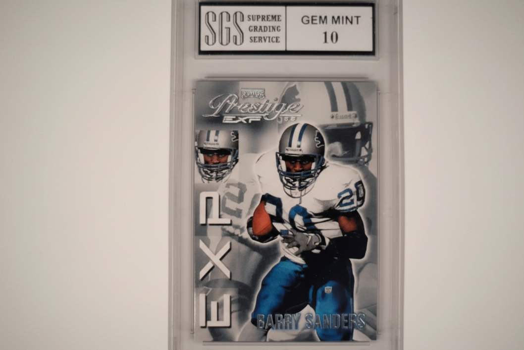 Barry Sanders, calificado como Gem, Mint 10, Playoffs de 1999