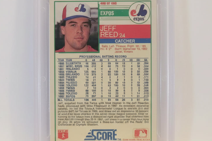 Jeff Reed, Graded, Authentic, Mint