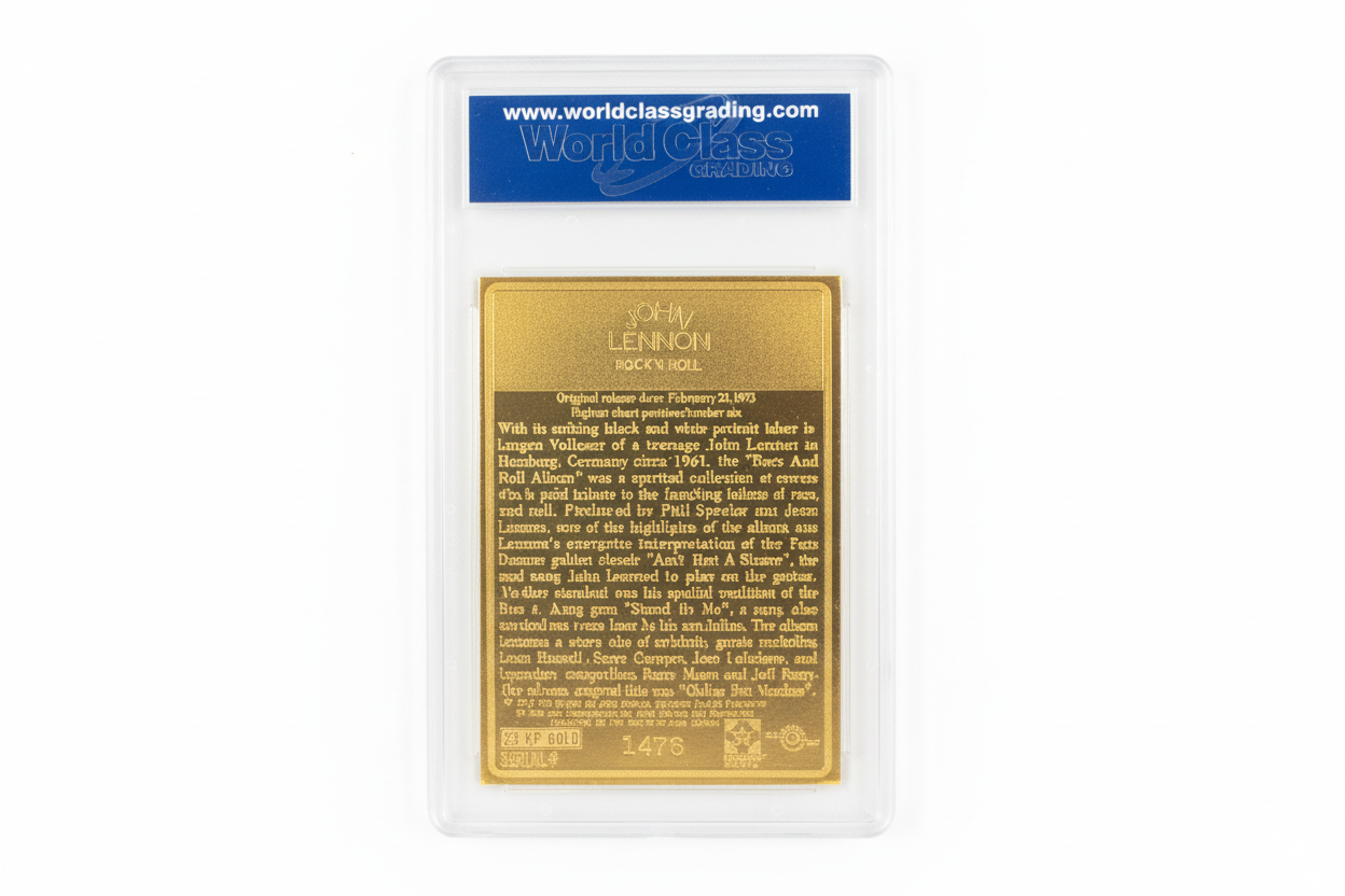 John Lennon, 23k Gold Card, Authentic
