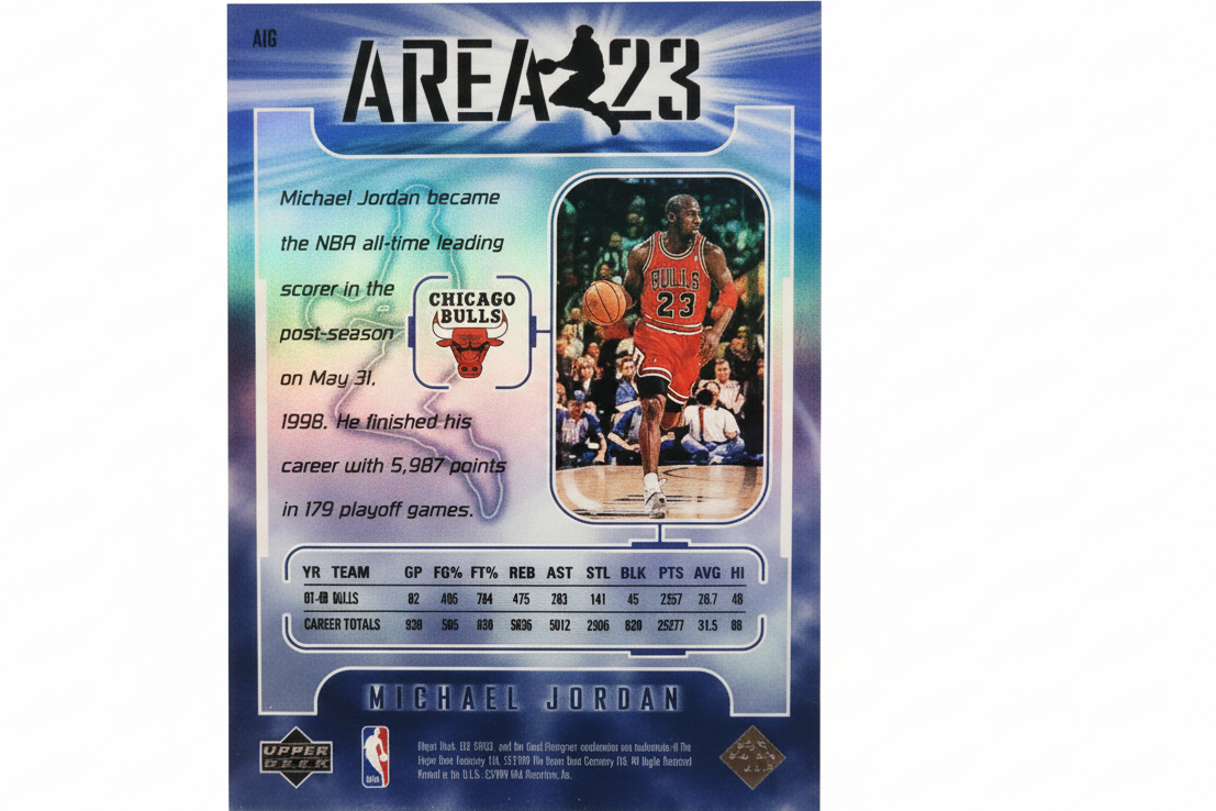 Michael Jordan 98-99 Upper Deck Ionix Area 23 Insert Chicago Bulls #A10 Rosa's Aromatherapy