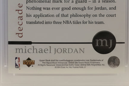 Michael Jordan, Decade Of Dominance, Graded