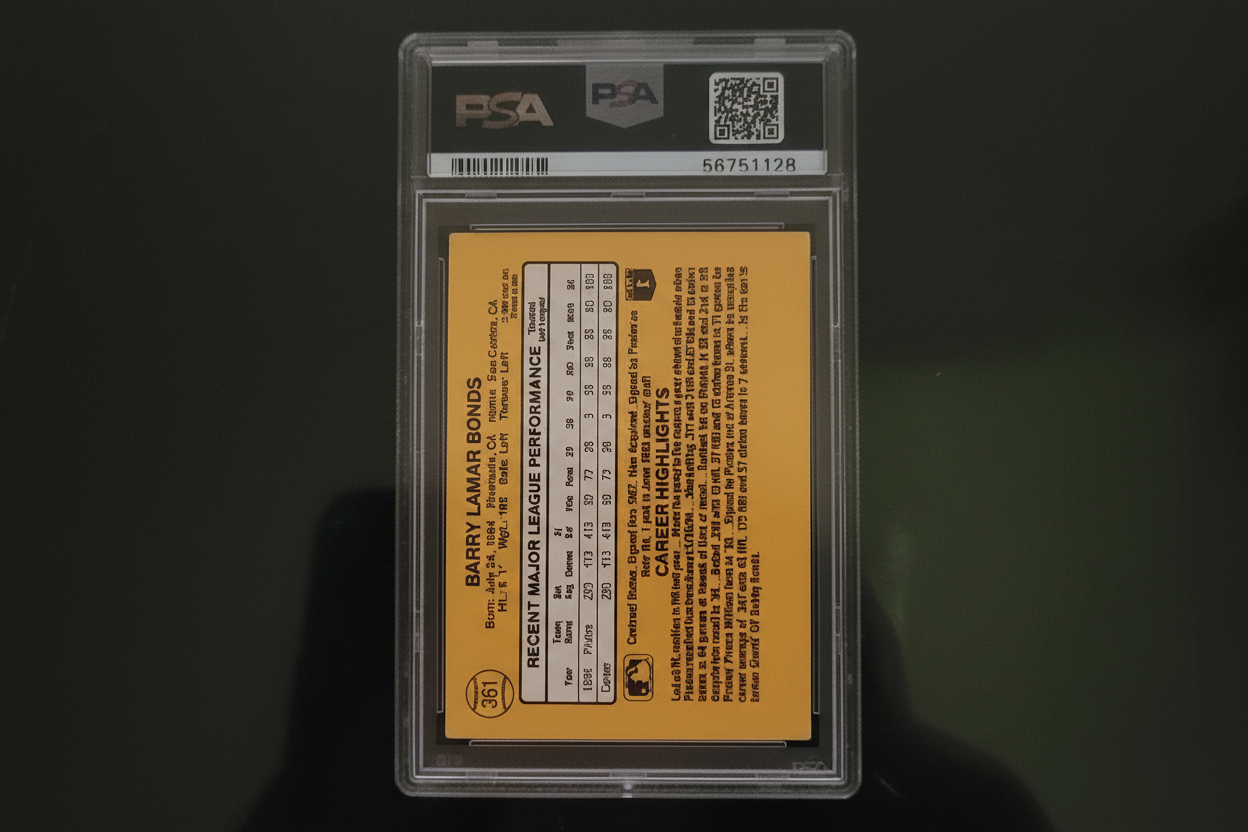 Barry Bonds 1987 Donruss Rookie Card #361 - Authenticated, sports memorabilia Rosa's Aromatherapy
