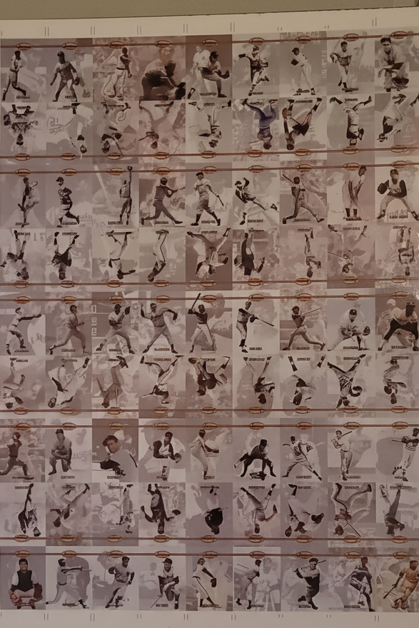 🏆1993 Ted Williams Uncut Card Sheet (81 Cards) – Framed Display | Willie Mays, Lou Gehrig | Rare Collectible