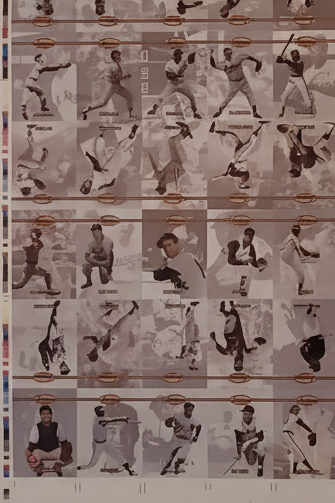 🏆1993 Ted Williams Uncut Card Sheet (81 Cards) – Framed Display | Willie Mays, Lou Gehrig | Rare Collectible