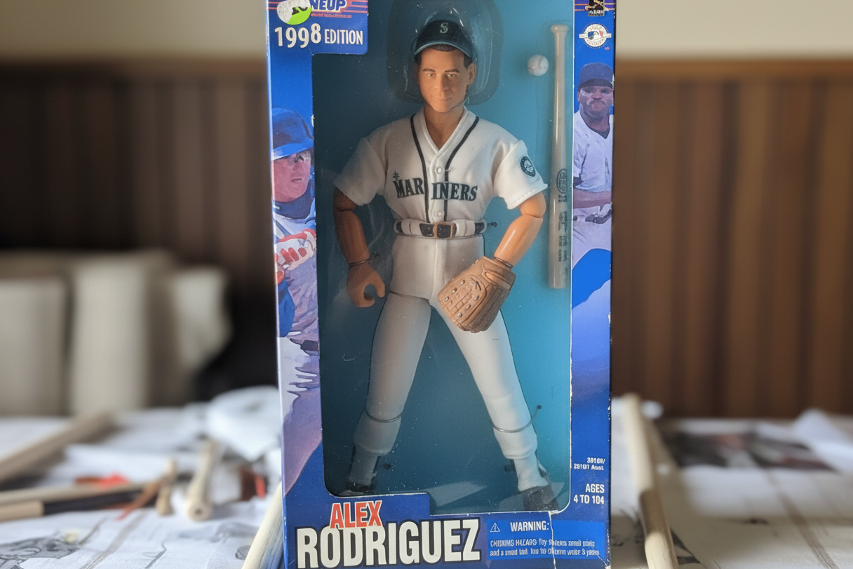Alex Rodriguez 1998 figure full body in original packaging Mariners