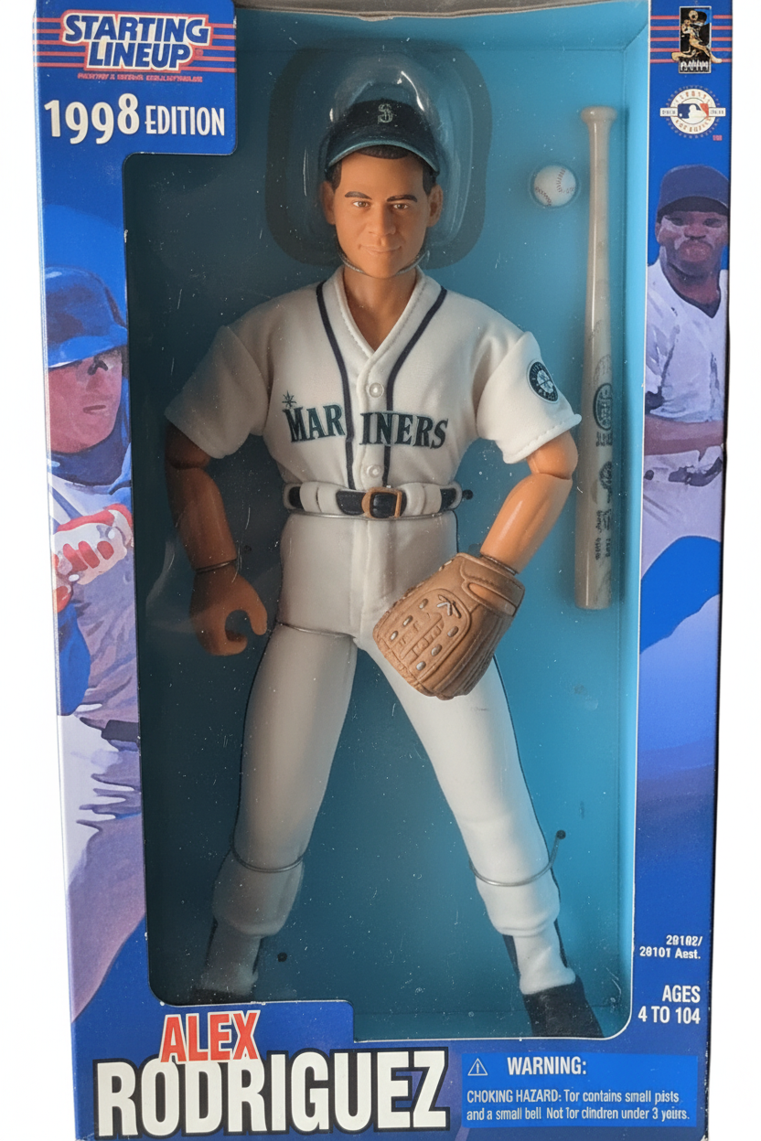 Alex Rodriguez collectible action figure detailed view baseball memorabilia