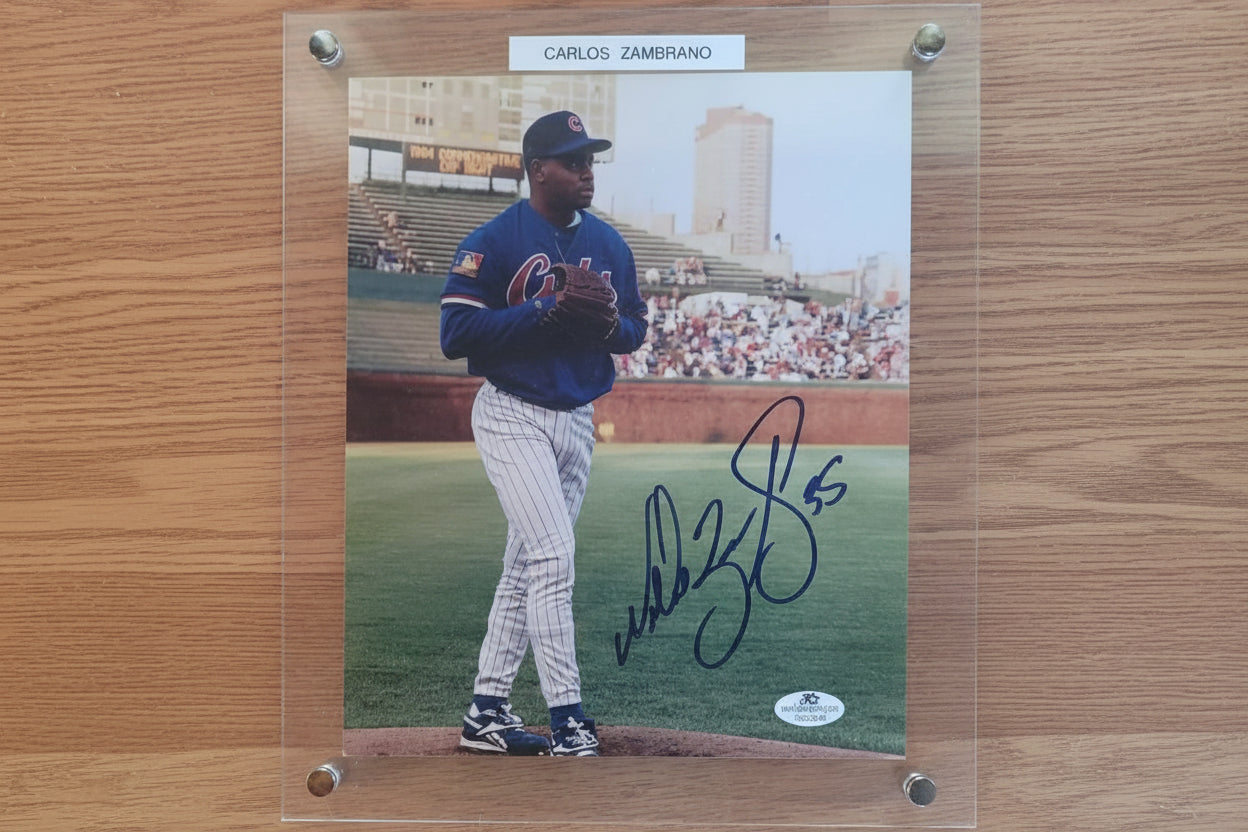 Autographed, Carlos Zambrano, Authentic,