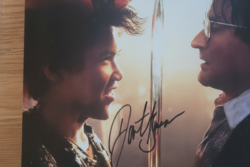 Autografiado Certificado, Dante Basco, película HOOK, con Robin Williams