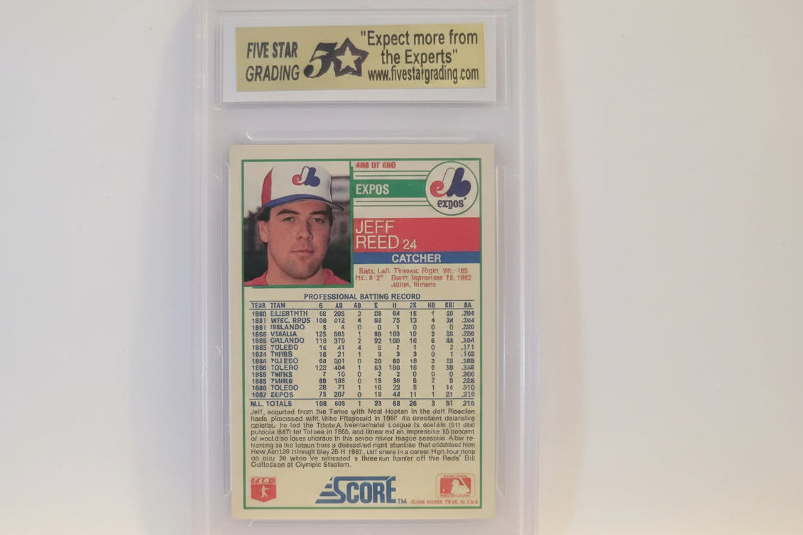 Jeff Reed, Graded, Authentic, Mint