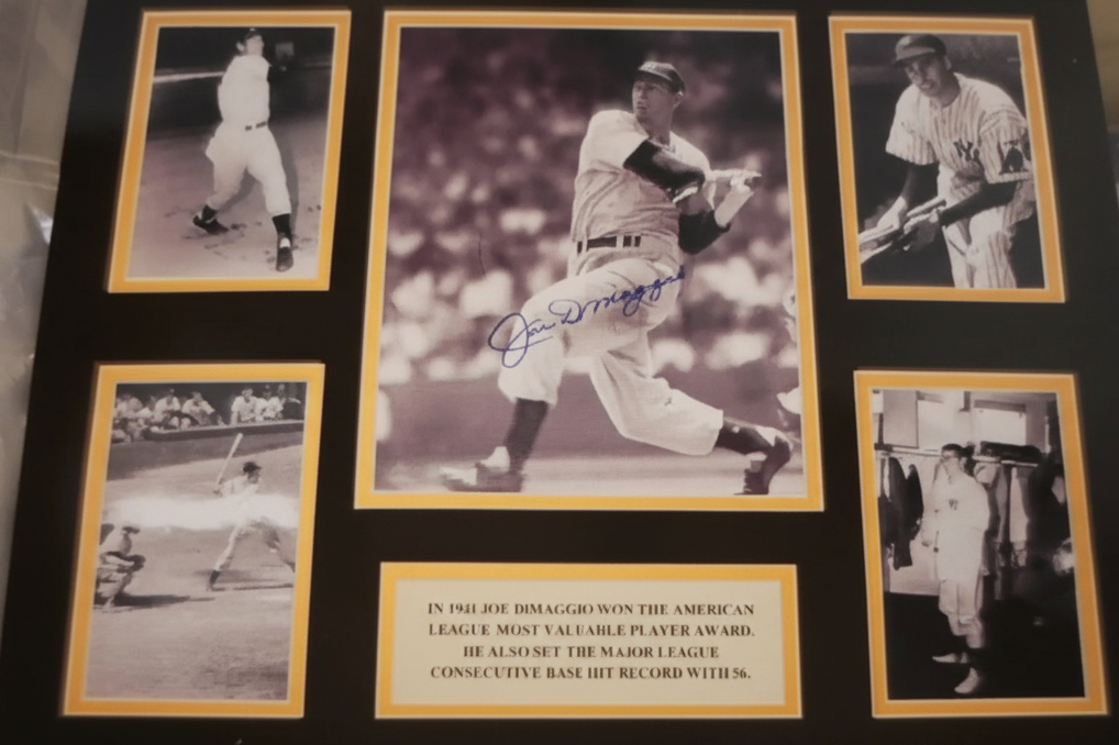 Joe DeMaggio, Collage W/5 Didderent possess,