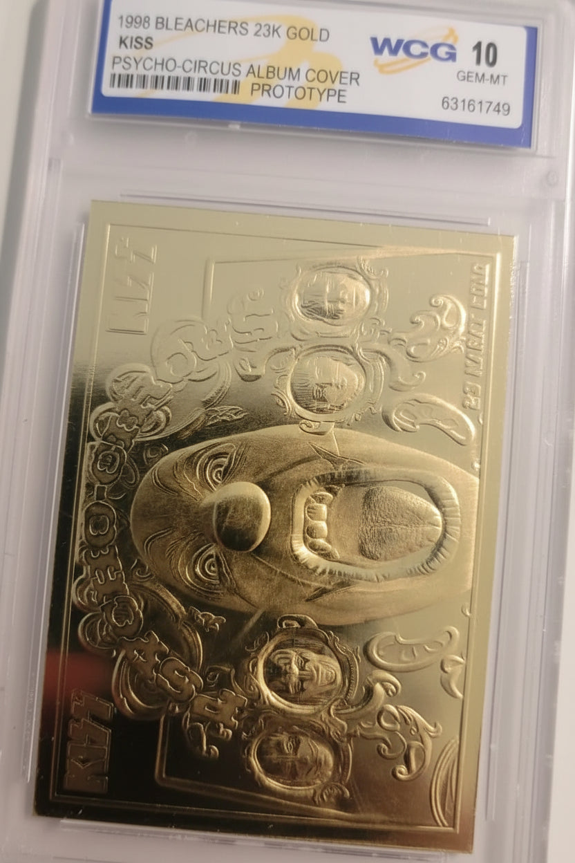 KISS 1998 Bleachers, 23k Gold, Graded,