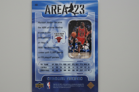 Michael Jordan 98-99 Upper Deck Ionix Area 23 Insert Chicago Bulls #A10 Rosa's Aromatherapy