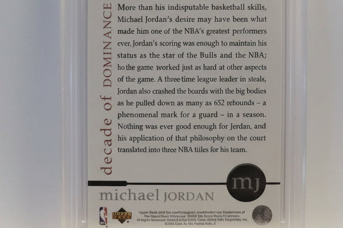 Michael Jordan, Decade Of Dominance,Graded