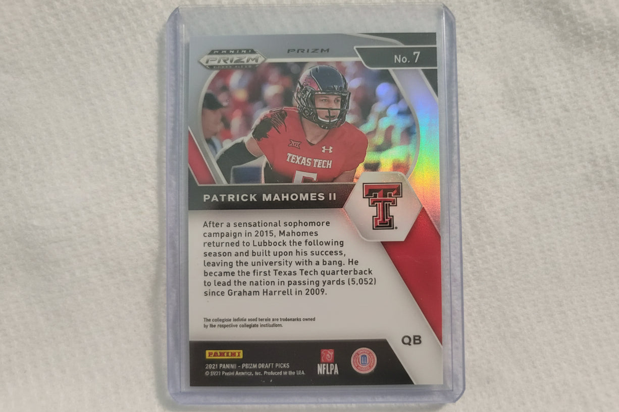 Patrick MaHomes II, Prizm Panini Card,