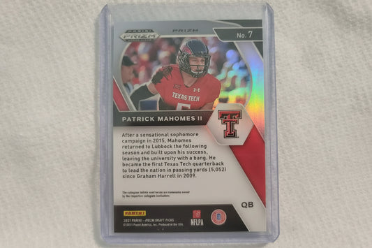 Patrick MaHomes II, Prizm Panini Card,
