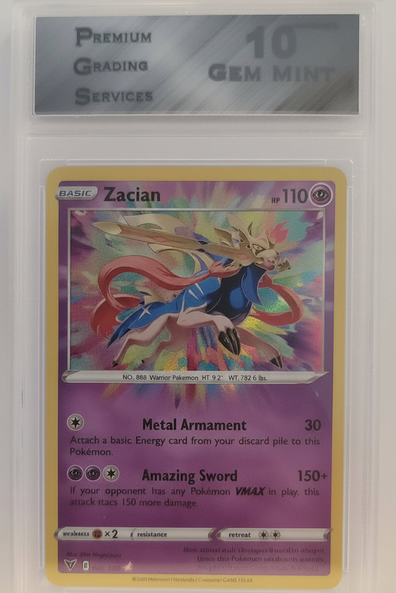 Pokemon, Zion Warrier #888, Graded, Mint,
