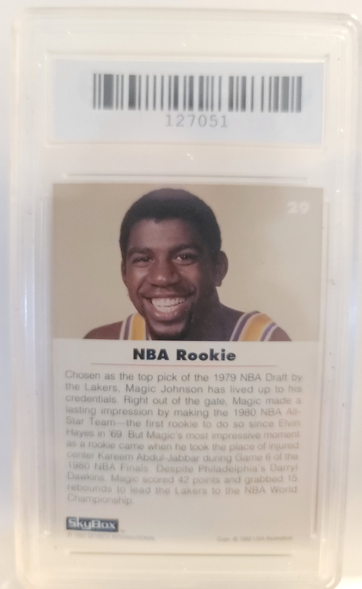 Magic Johnson #29, 1992 Skybox USA