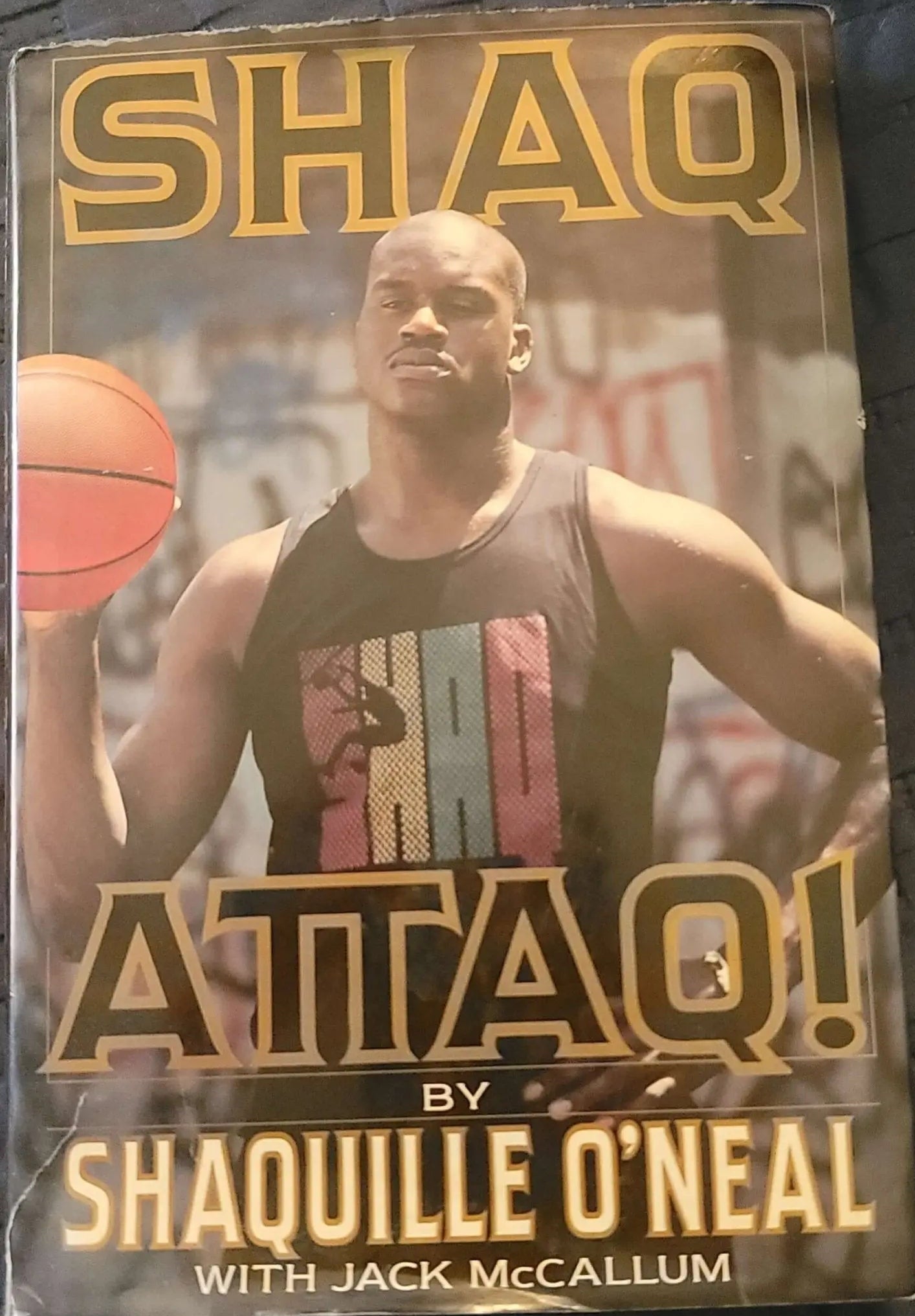 Shaq Attaq, Book and Plaque, Mint, Autographed,