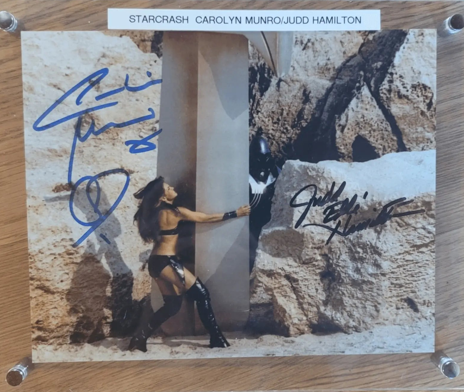Starcrash, Carolyn Munro & Judd Hamilton, Autographed Rosa's Aromatherapy
