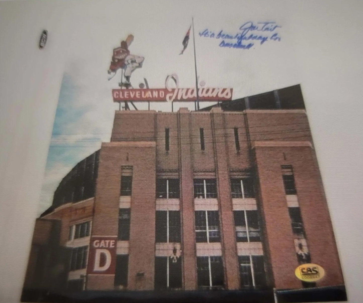 Joe Tait, Indians, Signed/Autographed 8 x 10 Photo, Certified