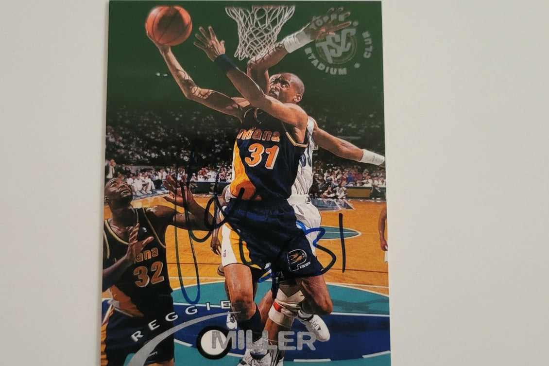 Reggie Miller/Autographed, TSC Card