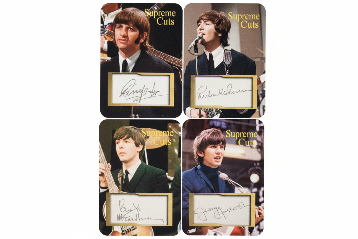 The Beatles Supreme Cuts, Embossed,Die Cut Facsimile Signatures,(4) card